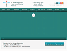 Tablet Screenshot of drsusanjamieson.com